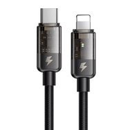 Mcdodo CA-3160 1.2 mt Siyah Type-C to Lightning 36W LED Göstergeli Data Şarj Kablosu