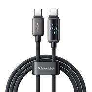 Mcdodo CA-4250 100W 1.2 mt Siyah Type-C to Type-C Şarj Hız Göstergeli Şarj ve Data Kablosu