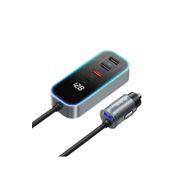 Mcdodo CC-1900 107W 5 Port Dijital Göstergeli Gri Araç Çakmak Şarjı