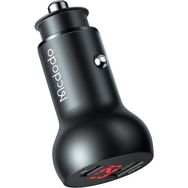 Mcdodo CC-7030 45W Siyah Type-C Usb Girişli Dijital Göstergeli Araç Çakmak Şarjı