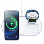 Mcdodo CH-7060 3 in 1 iPhone Air Pods Watch Magsafe Beyaz Kablosuz Şarj Cihazı