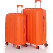 Mcs V305 Orange Büyük-Orta 2'li Polipropilen Valiz Seti