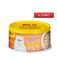 Me-O 12x80 gr Delite Tavuklu Tahılsız Kedi Konservesi