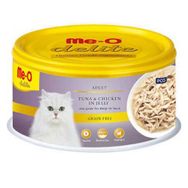 Me-O 24x80 gr Delite Ton Balığı ve Tavuk Etli Kedi Konserve Yaş Maması