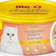 Me-O 3x80 gr Delite Tavuklu Tahılsız Kedi Konservesi