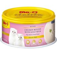Me-O 80 gr Delite Kitten Tavuk Püresi ve Keçi Sütlü Tahılsız Yavru Kedi Konservesi