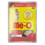 Me-O 80 gr Jöle İçinde Pouch Ton Balıklı ve Alabalıklı Kedi Konservesi
