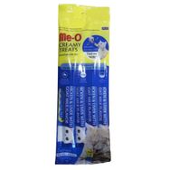 Me-O Creamy Treats Tavuklu ve Ciğerli Keçi Sütlü 4x15 gr Kedi Ödül Maması