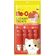Me-O Creamy Yengeç ve Ton Balığı Lezzetli 4x15 gr Kedi Ödülü