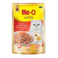 Me-O Delite Ton Balıklı ve Yengeçli Kedi 70 gr Yaş Mama