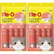 Me-O Kremalı Somonlu 2'li 4x15 gr Kedi Sıvı Ödül Maması