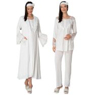 Mecit 5355 Ekru Lohusa Pijama Takımı