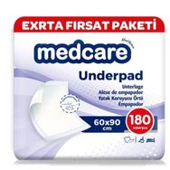 Medcare 60x90 cm 180 Adet Yatak Koruyucu Örtü