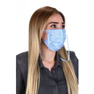 Meditex A-1B Bayraklı Gümüş İyonlu Boyundan Askılı Yıkanabilir Baskılı Maske