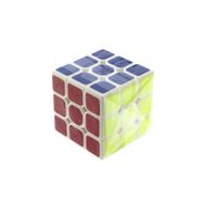 Mega 3X3X3-5,5 cm Beyaz Zemin Üzeri Renkli Zeka Küpü