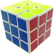 Mega 3x3x3-6,8 cm Beyaz Zemin üzeri Renkli Zeka Küpü
