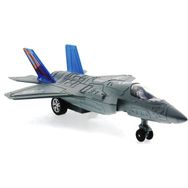 Mega Çek Bırak Metal F-35 Sesli Işıklı Benzeri Gri Savaş Uçağı