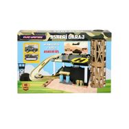 Mega Oyuncak 01668 56 Parça +6 Yaş Road Masters 2 Katlı Kule Asansörlü Askeri Garaj