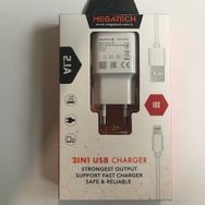 Megatech Eco 2.1A İphone Kablo Ev Şarj Adaptörü