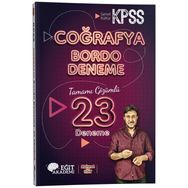 Mehmet Eğit KPSS Coğrafya Tamamı Çözümlü 23 Bordo Deneme Sınavı Eğit Akademi