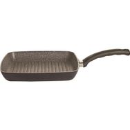 Mehtap 28 cm Elegant Döküm Kare Tava siyah