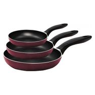 Mehtap 3'lü Mor 18+22+26 cm Teflon Tava Seti