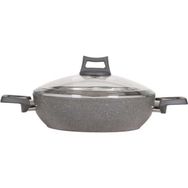 Mehtap Forge 22 cm Gri Granit Karnıyarık Tencere