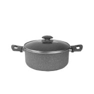 Mehtap Gray Granit Derin Tencere 24 cm