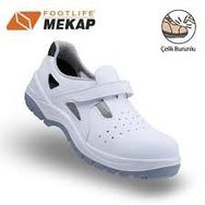 Mekap Loder 034 Beyaz Çelik Burunlu İş Ayakkabısı