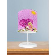 Mekta Home Barbie ve Kalp Desenli Bebek Odası Abajur