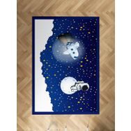 MEKTA HOME BEBEK VE ÇOCUK ODASI Astronot ve Spacex Desenli Halı