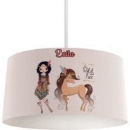 Mekta Home Kızıldereli Kız Desenli Renkli Avize
