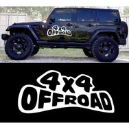 Melek Pazarı 4x4 off Road Yazı Beyaz 40x18 cm Oto Sticker