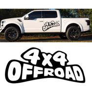 Melek Pazarı 4x4 off Road Yazı Siyah 20x9 cm Oto Sticker