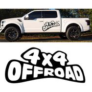 Melek Pazarı 4x4 off Road Yazı Siyah 50x22 cm Oto Sticker