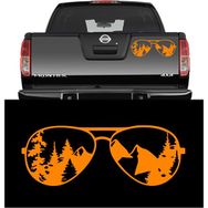 Melek Pazarı S1793 Güneş Gözlüğü Dağcılık off Road Turuncu 50x18 cm Oto Sticker