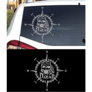 Melek Pazarı S1820 Dakar Pusula off Road Gümüş 40x40 cm Oto Sticker