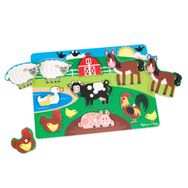 Melissa&Doug 9050 Farm Peg Puzzle