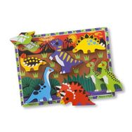 Melissa&Doug MD003747 Dinozorlar Ahşap Tombul Yapboz