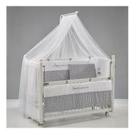 Meltem Smart Mondo Sallanır Ahşap 60x120 cm Beyaz Moon Anne Yanı Beşik