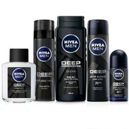 Men Deep Dimension Erkek Bakım Seti Duş Jeli Tıraş Köpüğü ve Losyonu Sprey ve Roll-On Deodorant Yüz Sakal Temizleme Jeli