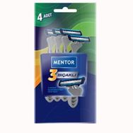 Mentor Üç Bıçak 4'lü Tıraş Bıçağı