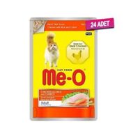 Meo 24x80 gr Tavuk Pirinç Ve Havuçlu Yetişkin Kedi Konservesi