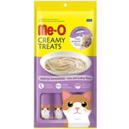 Meo 4x15 gr Kremalı Ton Balık Ve Deniz Taraklı Kedi Sıvı Ödül Maması