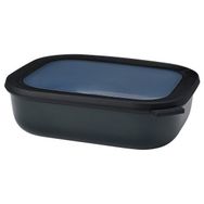 Mepal Multi Bowl Cirqula Rectangular 2000 ml Siyah Saklama Kabı
