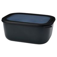 Mepal Multi Bowl Cirqula Rectangular 3000 ml Siyah Saklama Kabı