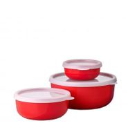 Mepal Storage Box Lumina 250+750+1500 ml 3 Parça Set Kırmızı Saklama Kutusu