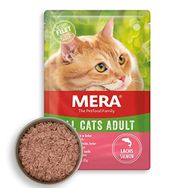 Mera 85 gr Tahılsız Somonlu Yetişkin Kedi Pouch Jöleli Yaş Maması