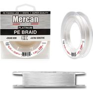 Mercan PE Örgü Platinum 8X İp 0.15 mm - 150 mt Beyaz Makara Misina