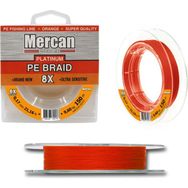 Mercan PE Örgü Platinum 8X İp 0.17 mm - 150 mt Turuncu Makara Misina